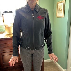 Harley-Davidson Black Leather Jacket with studs!